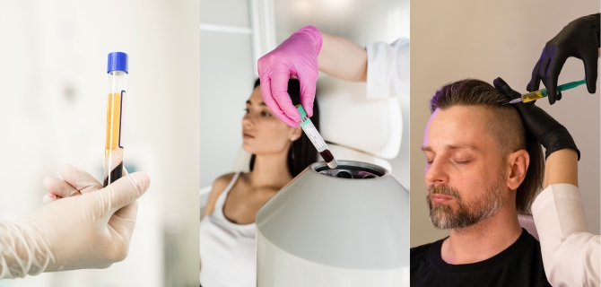 QR678 and PRP Treatment images